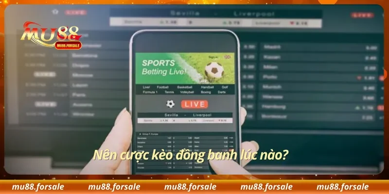 Nên cược kèo đồng banh lúc nào?